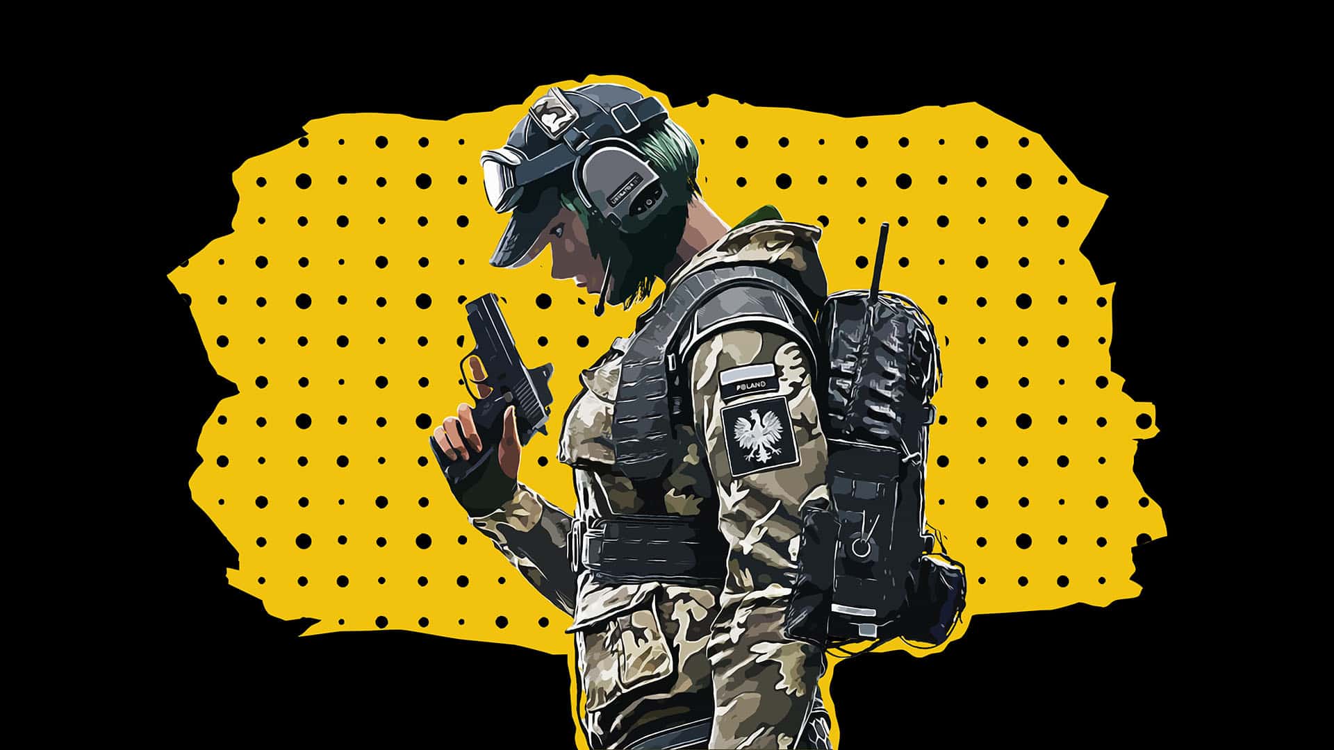 I made an Ela Bosak iPhone wallpaper using PicsArt Do you guys like it   rRainbow6