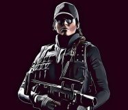 Ash R6 Siege Operator cartoonized by r6siegecenter